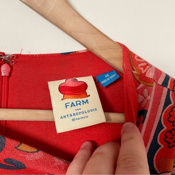 Farm Rio Giannina Knit Midi Dress Size Extra Small - Picture 7 of 9